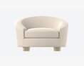 Lounge Chair Baker Ellipse 3D 모델 