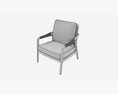 Lounge Chair Baker Knot Modelo 3D