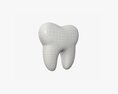 Tooth Cartoon 3D 모델 