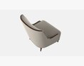 Lounge Chair Baker Marino Modelo 3D
