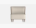 Lounge Chair Baker Marino 3d model