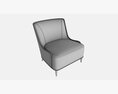 Lounge Chair Baker Marino 3d model