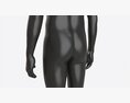 Male Full Body Mannequin Black Plastic 3D модель