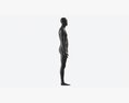 Male Full Body Mannequin Black Plastic 3D-Modell