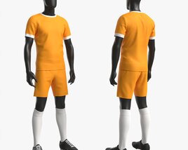Male Mannequin In Soccer Uniform Modèle 3D