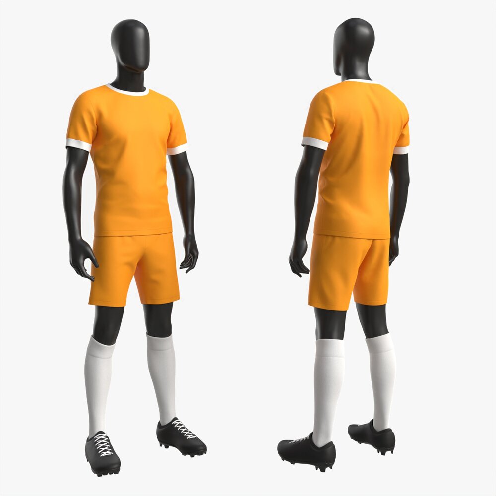 Male Mannequin In Soccer Uniform 3D model