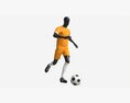 Male Mannequin In Soccer Uniform In Action 01 3D模型