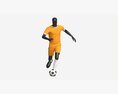 Male Mannequin In Soccer Uniform In Action 01 Modèle 3d