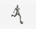 Male Mannequin In Soccer Uniform In Action 02 Modèle 3d
