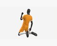 Male Mannequin In Soccer Uniform In Action 03 3D模型