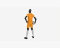Male Mannequin In Soccer Uniform With Ball 01 Modelo 3D
