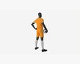 Male Mannequin In Soccer Uniform With Ball 01 Modèle 3d