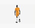 Male Mannequin In Soccer Uniform With Ball 02 3D 모델 