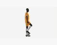 Male Mannequin In Soccer Uniform With Ball 02 3d model