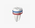 Tooth Molars With Arrow 02 3D-Modell