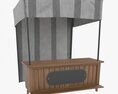 Market Fair Stall With Canopy 01 3D模型