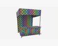 Market Fair Stall With Canopy 01 Modello 3D