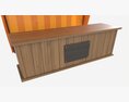 Market Fair Stall With Canopy 02 3D-Modell