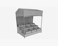 Market Fair Stall With Canopy 04 Modelo 3D