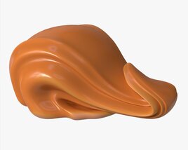 Melted Creme Caramel 01 3D model