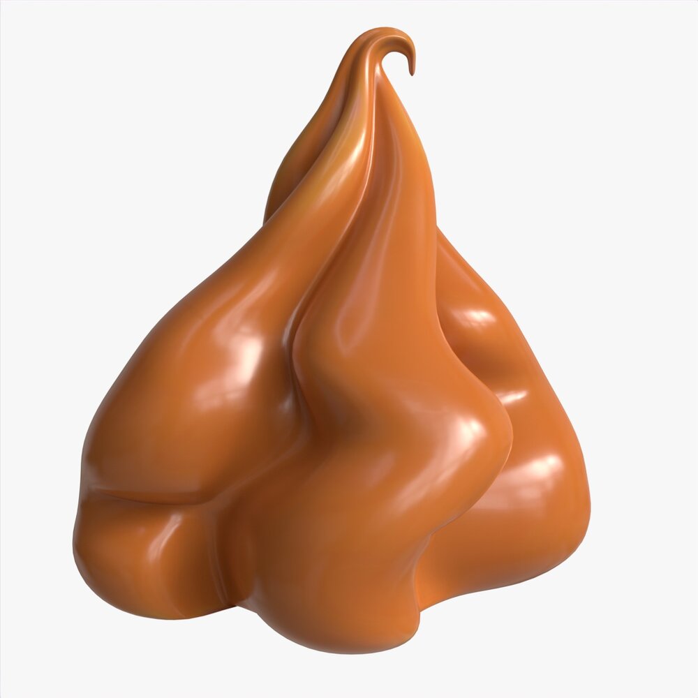 Melted Creme Caramel 04 3D модель