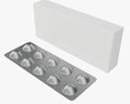 Pills With Paper Box Package 01 3D модель