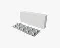 Pills With Paper Box Package 01 3d model