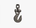 Metal Hook With Chain 3d model