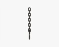 Metal Hook With Chain 3D 모델 