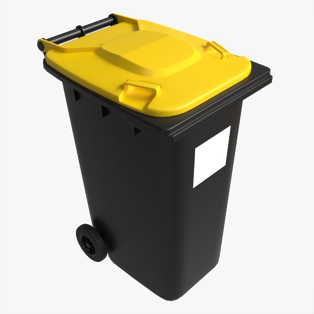 Mobile Waste Container 240 L Modello 3D