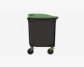 Mobile Waste Container 1100 L Modelo 3D