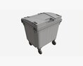 Mobile Waste Container 1100 L 3d model