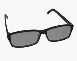 Modern Cat Eye-shaped Glasses Modello 3D