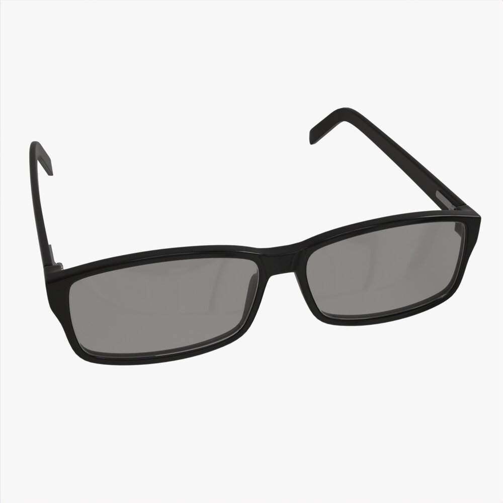 Modern Cat Eye-shaped Glasses 3D модель