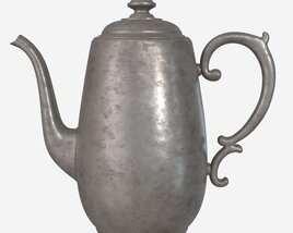 Old Metal Tea And Coffee Pot 3D модель