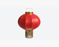 Oriental Traditional Hanging Paper Lantern 03 3D модель