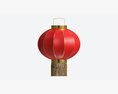 Oriental Traditional Hanging Paper Lantern 03 Modelo 3d