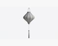 Oriental Traditional Hanging Silk Lantern 01 3Dモデル