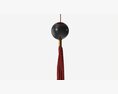 Oriental Traditional Hanging Silk Lantern 02 3d model
