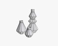 Stone Vases Shelf Decoration Modelo 3D