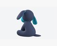 Puppy Toy Soft Blue 3D-Modell