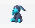 Puppy Toy Soft Blue Modèle 3d