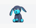 Puppy Toy Soft Blue 3d model
