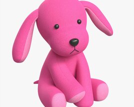 Puppy Toy Soft Pink 3D model