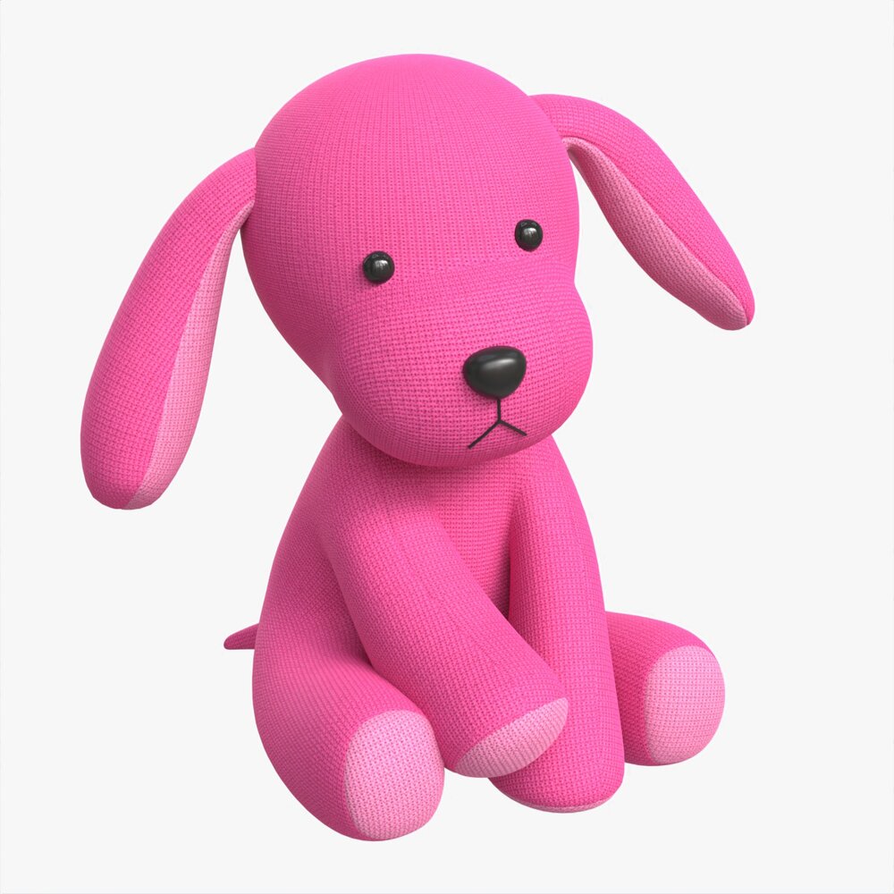 Puppy Toy Soft Pink 3D-Modell