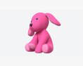 Puppy Toy Soft Pink 3D 모델 