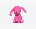 Puppy Toy Soft Pink Modello 3D