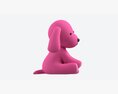 Puppy Toy Soft Pink 3d model