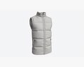 Quilted Gilet For Men Mockup 02 Blue 3Dモデル