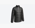 Quilted Jacket For Men Mockup Black Modèle 3d